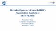 Hercules Operators Council (HOC) Presentation Guidelines and Template PowerPoint PPT Presentation
