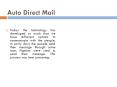 Auto Direct Mailers PowerPoint PPT Presentation