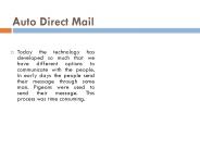 Auto Direct Mailers
