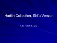Hadith Collection, Shi