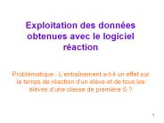 Exploitation des donn