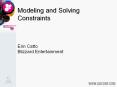 Modeling%20and%20Solving%20Constraints PowerPoint PPT Presentation