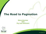 The Road to Pagination