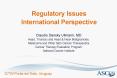 Regulatory Issues International Perspective PowerPoint PPT Presentation