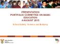 PRESENTATION PORTFOLIO COMMITTEE ON BASIC EDUCATION 4 AUGUST 2015 PowerPoint PPT Presentation