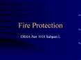 Fire Protection PowerPoint PPT Presentation