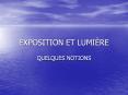 EXPOSITION ET LUMI PowerPoint PPT Presentation