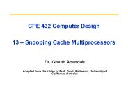 CPE 432 Computer Design 13 