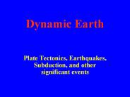 Dynamic Earth