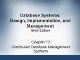 Database Systems: Design, Implementation, and Management Ninth Edition PowerPoint PPT Presentation