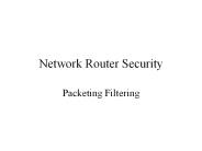 Network Router Security