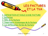 LES FACTURES ET LA TVA