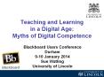 Teaching%20and%20Learning%20in%20a%20Digital%20Age:%20Myths%20of%20Digital%20Competence PowerPoint PPT Presentation