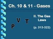 II. The Gas Laws (p. 313-322)