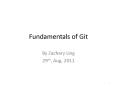 Fundamentals of Git PowerPoint PPT Presentation