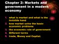 Chapter 2: Markets and government in a modern economy PowerPoint PPT Presentation