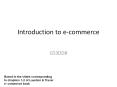Introduction to e-commerce PowerPoint PPT Presentation