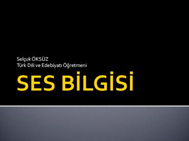 SES BILGISI