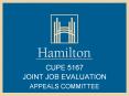 CUPE 5167 JOINT JOB EVALUATION APPEALS COMMITTEE PowerPoint PPT Presentation