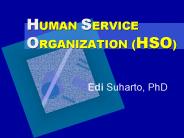 HUMAN SERVICE ORGANIZATION (HSO)