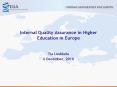 Internal Quality Assurance in Higher Education in Europe PowerPoint PPT Presentation