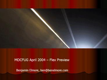 MDCFUG April 2004 