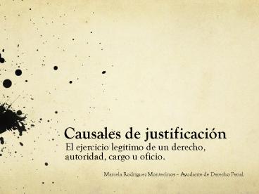 Causales de justificaci