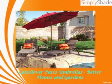 Cantilever Patio Umbrellas - Better Homes and Gardens