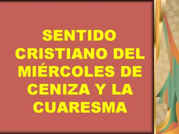 SENTIDO CRISTIANO DEL MI