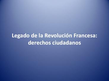 Legado de la Revoluci