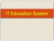 It Education PPT