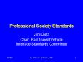 Professional%20Society%20Standards PowerPoint PPT Presentation