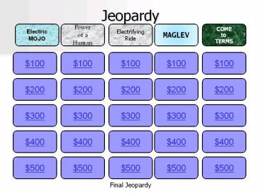 Jeopardy