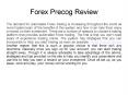 Forex Precog Review