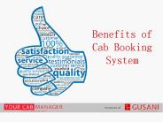 Benefits of Cab or Taxi Booking Software