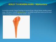 REALLY !! A HEARING HORN – MyHearGear