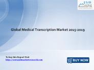 Medical Transcription Market: JSBMarketResearch
