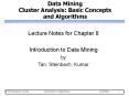Data Mining Cluster Analysis: Basic Concepts and Algorithms PowerPoint PPT Presentation