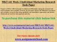MKT 441 Week 3 Individual Marketing Research Tools Paper PowerPoint PPT Presentation