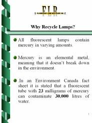 Why Recycle Lamps?