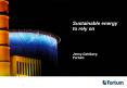 Sustainable energy to rely on   Jenny Dahlberg Fortum PowerPoint PPT Presentation