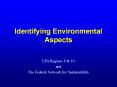 Identifying Environmental Aspects PowerPoint PPT Presentation