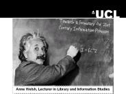 Anne Welsh, Lecturer in Library and Information Studies