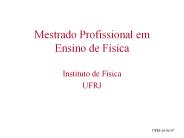 Mestrado Profissional em Ensino de F