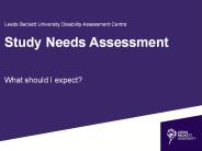 Leeds Beckett University Disability Assessment Centre