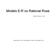 Modelo E-R no Rational Rose