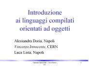 Introduzione ai linguaggi compilati orientati ad oggetti