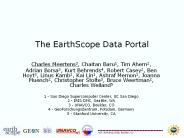 The EarthScope Data Portal