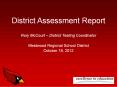 District Assessment Report PowerPoint PPT Presentation