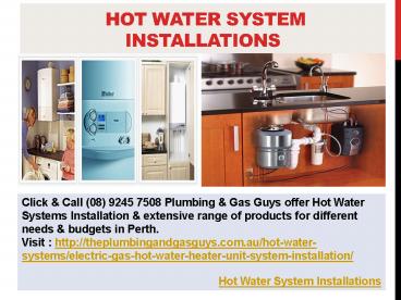 Hot Water System Installations (2)